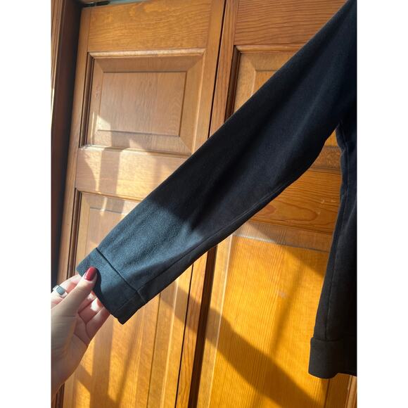 Madewell Women's Bien Fait Crewneck Long Sleeve Sweatshirt Black Size S - Picture 4 of 10